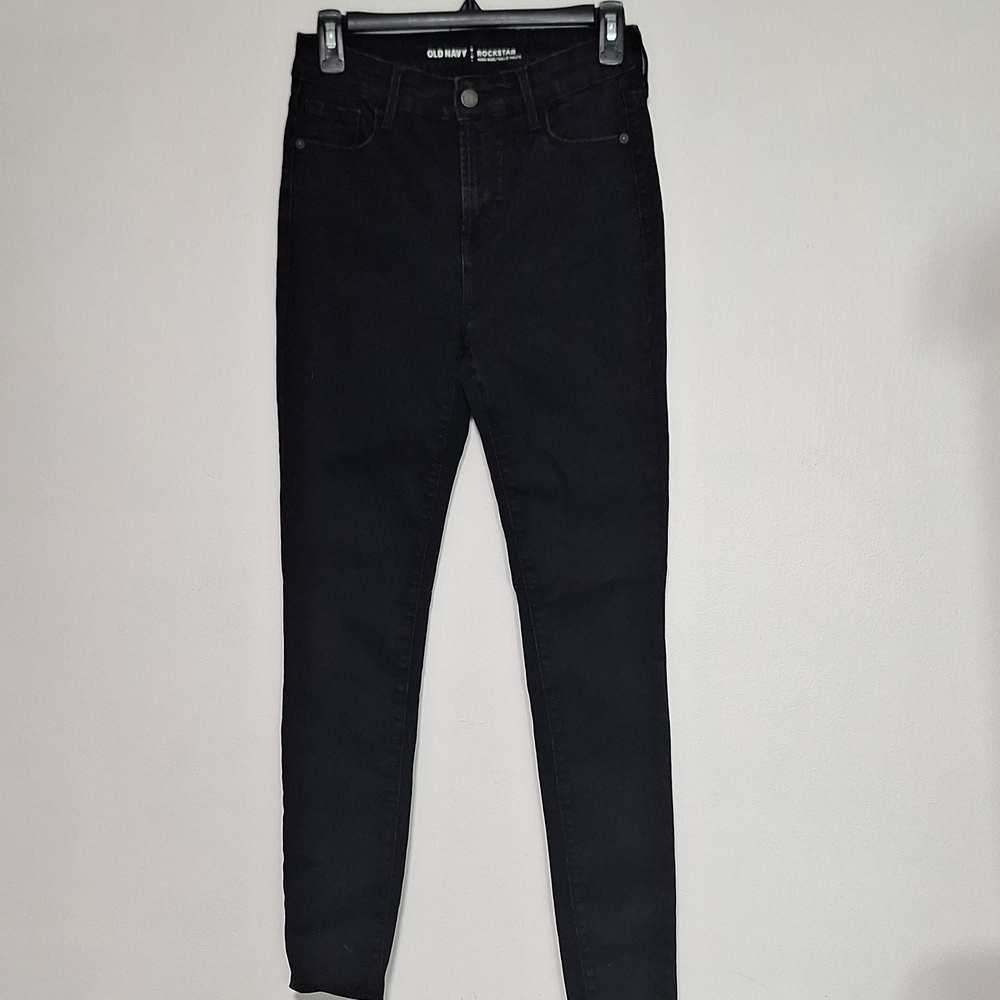 Old Navy Rockstar High Rise Jeans Black